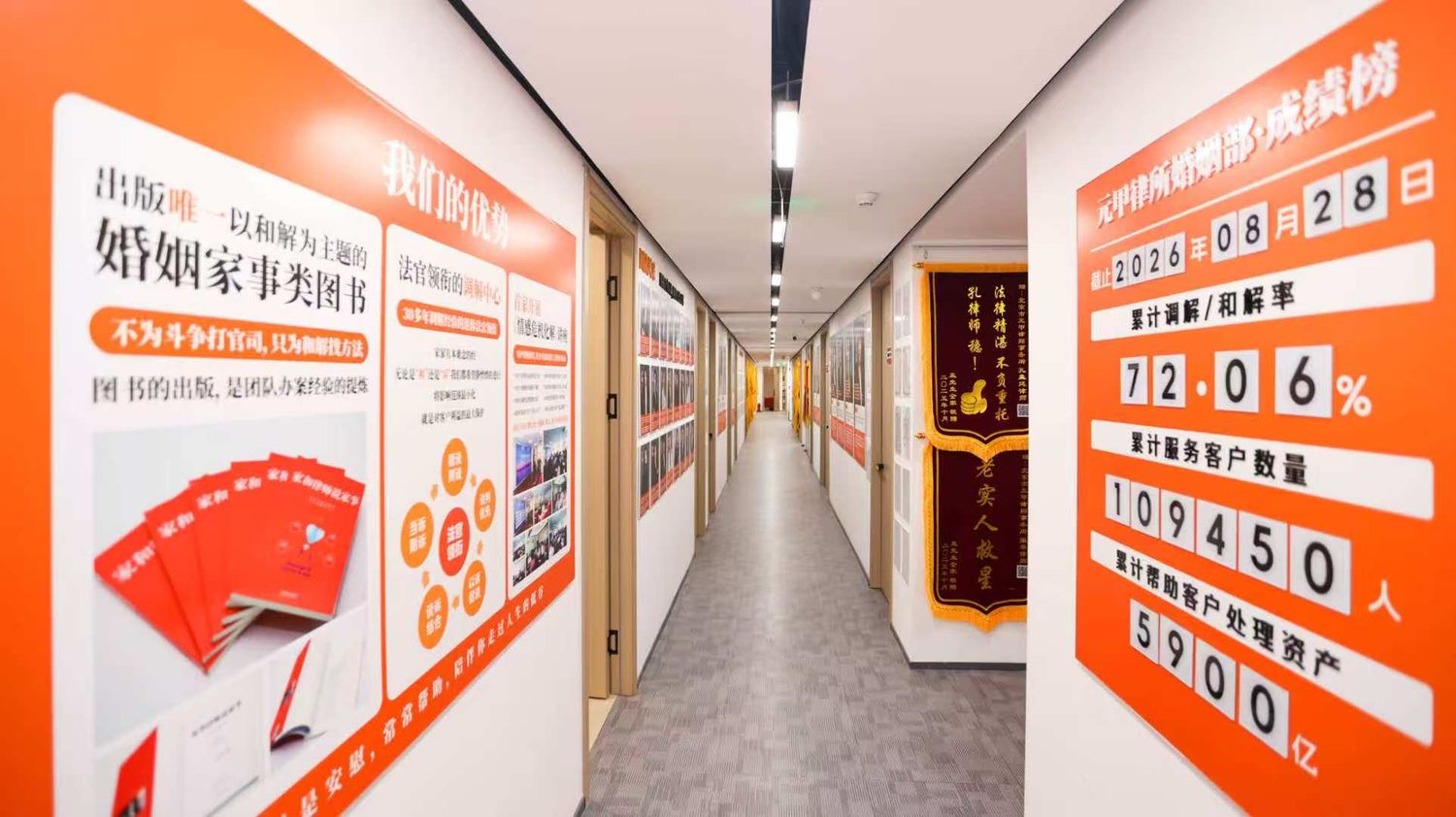 The gallery corridor